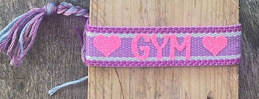 Bracelet Tissu pompons GYM