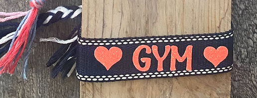 Bracelet Tissu pompons GYM