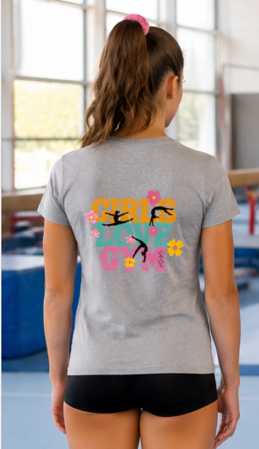 T shirt GIRLS LOVE GYM (plusieurs coloris)