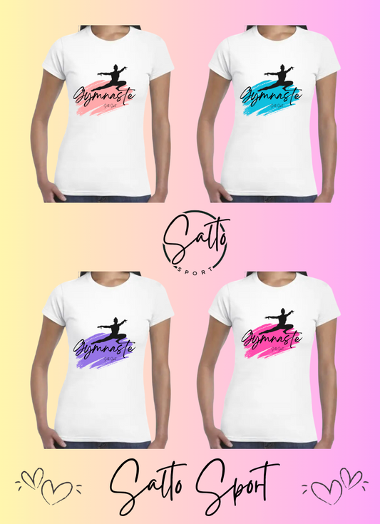 T shirt coton blanc  GYM Pivot B plusieurs couleurs au choix