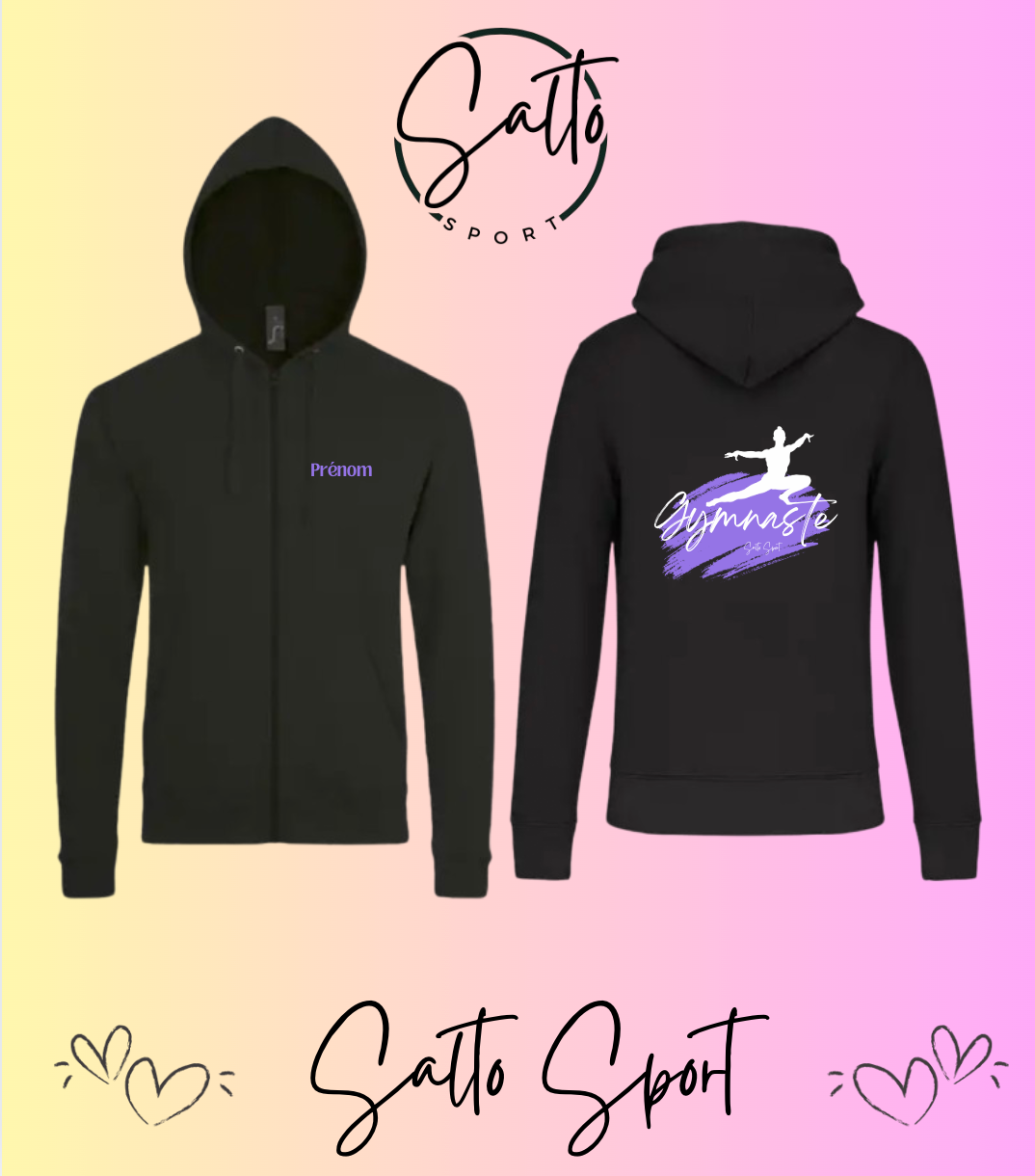 Sweat zIppé a capuche COLLECTION PIVOT B.