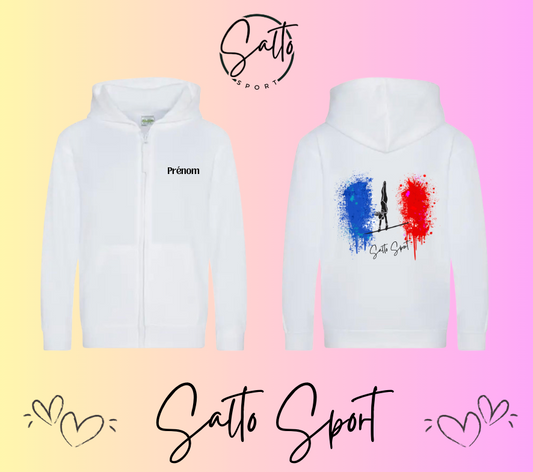 Sweat zIppé a capuche COLLECTION FRANCE