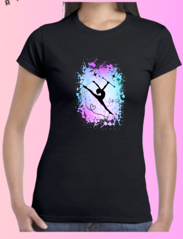 T shirt TWIRLING rose violet