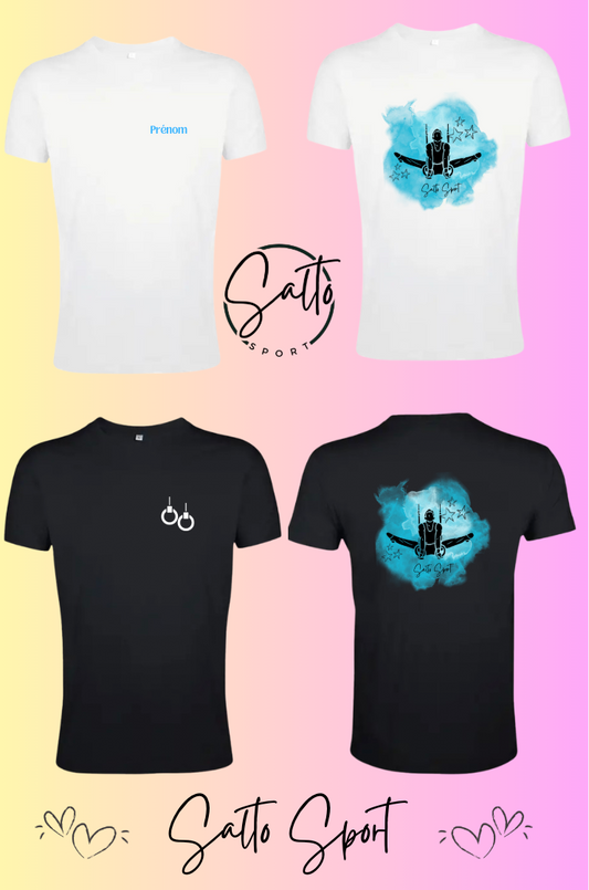 T shirt GAM Anneaux Nuage bleu