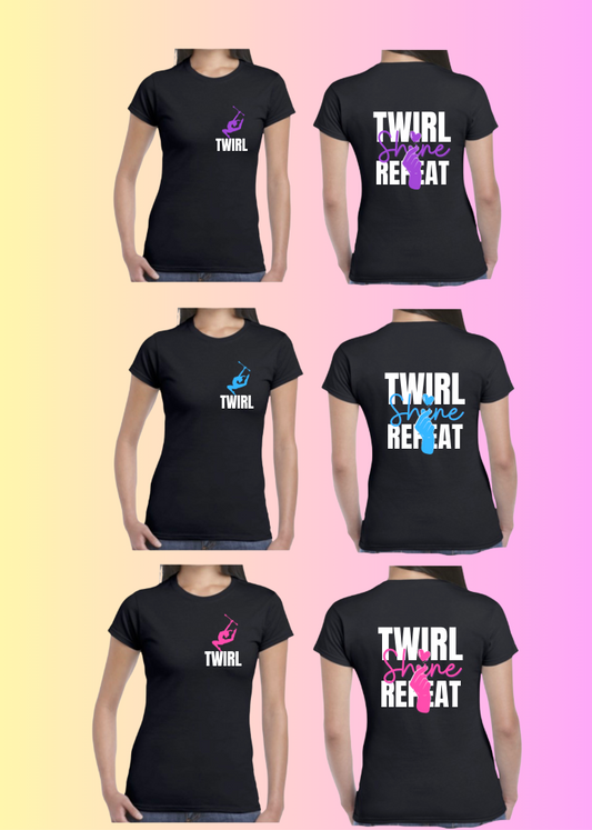 T shirt  TWIRL Shine REPEAT
