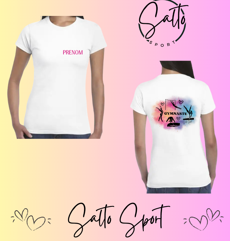 T shirt GYM GAF 4 AGRES Noir ou Blanc