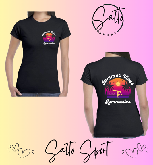 T shirt SUMMER VIBES GYMNASTICS Noir ou Blanc