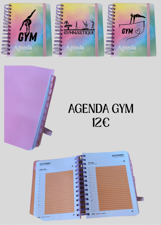 Agenda Scolaire GYM 2025/26