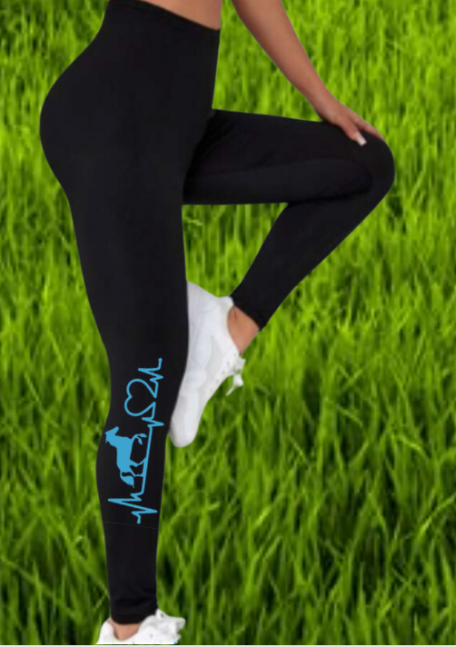 Leggings Motif Equitation Ligne de vie
