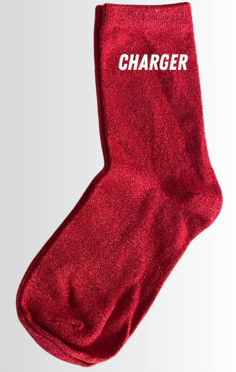 Chaussettes à paillettes CHARGER !!!!!!!!!!!