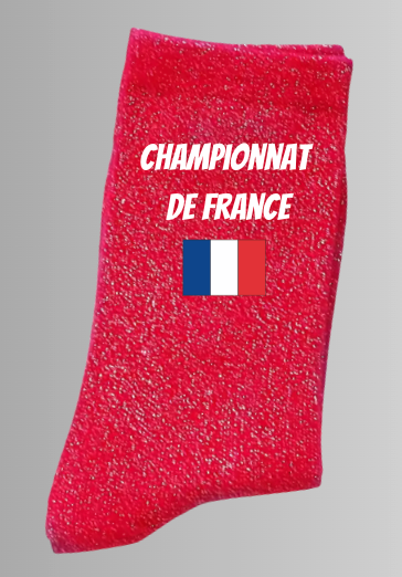 Chaussettes a paillettes CHAMPIONNAT DE FRANCE