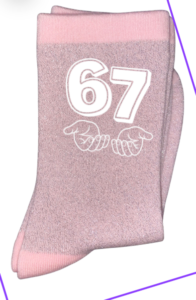 Chaussettes à paillettes 67 SIX SEVEN