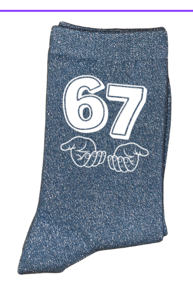 Chaussettes à paillettes 67 SIX SEVEN