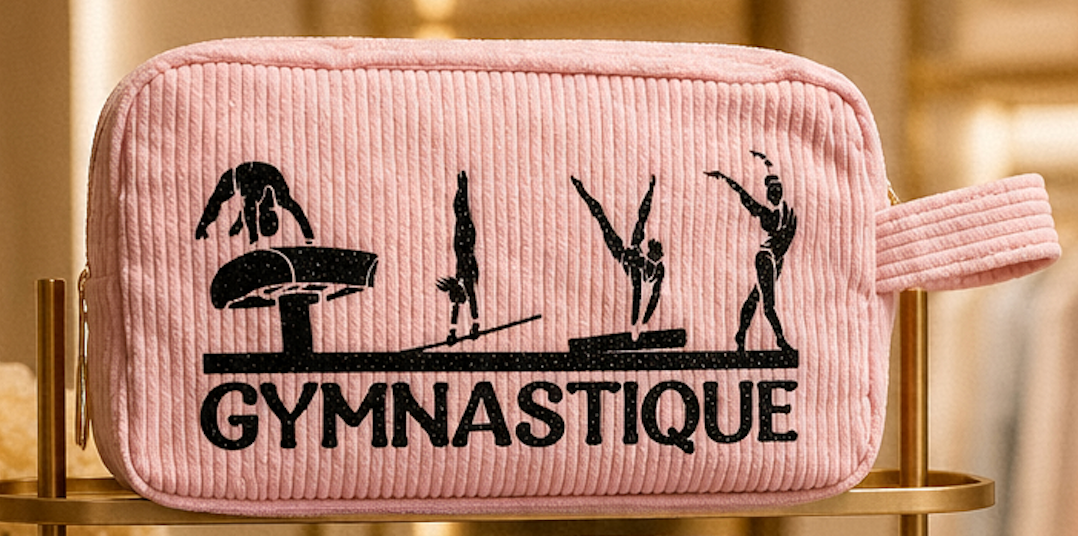 Trousse à maniques en velours côtelé personnalisable