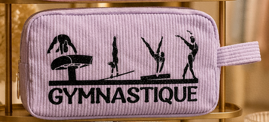 Trousse à maniques en velours côtelé personnalisable