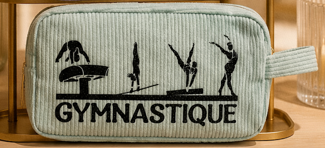 Trousse à maniques en velours côtelé personnalisable
