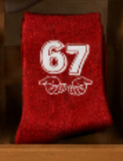 Chaussettes à paillettes 67 SIX SEVEN