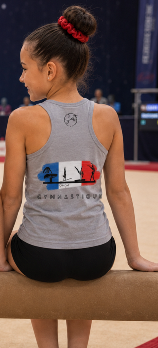 DESTOCKAGE debardeur gris Tricolore taille M