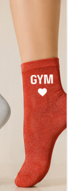 Chaussettes a paillettes GYM COEUR