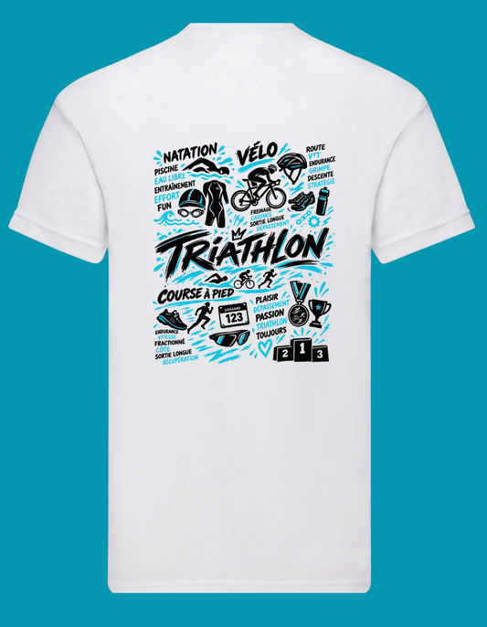 T shirt TRIATHLON (Homme, Femme ou enfant)