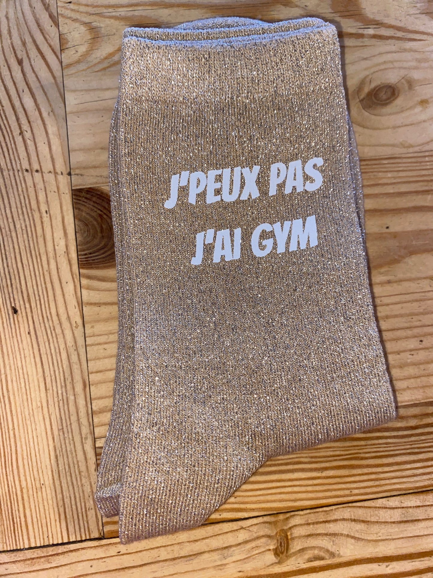Chaussettes à paillettes J'PEUX PAS J'AI GYM