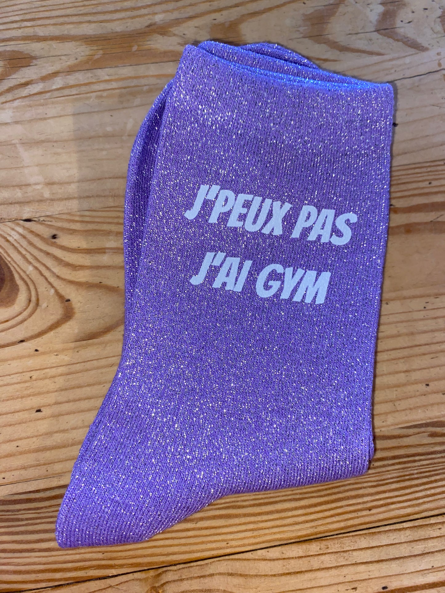 Chaussettes à paillettes J'PEUX PAS J'AI GYM