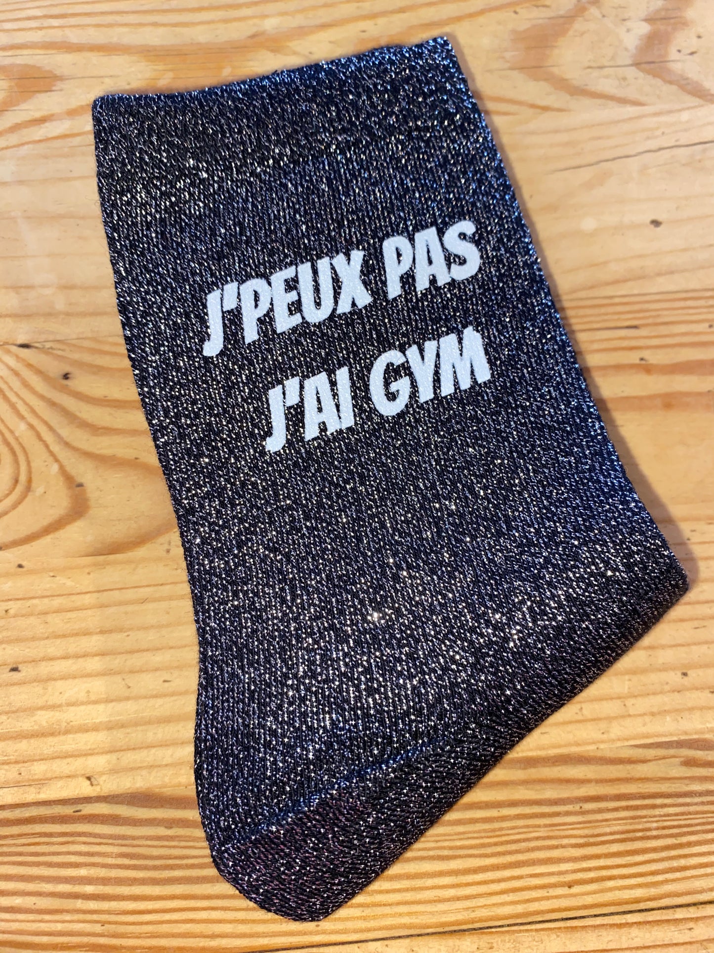 Chaussettes à paillettes J'PEUX PAS J'AI GYM