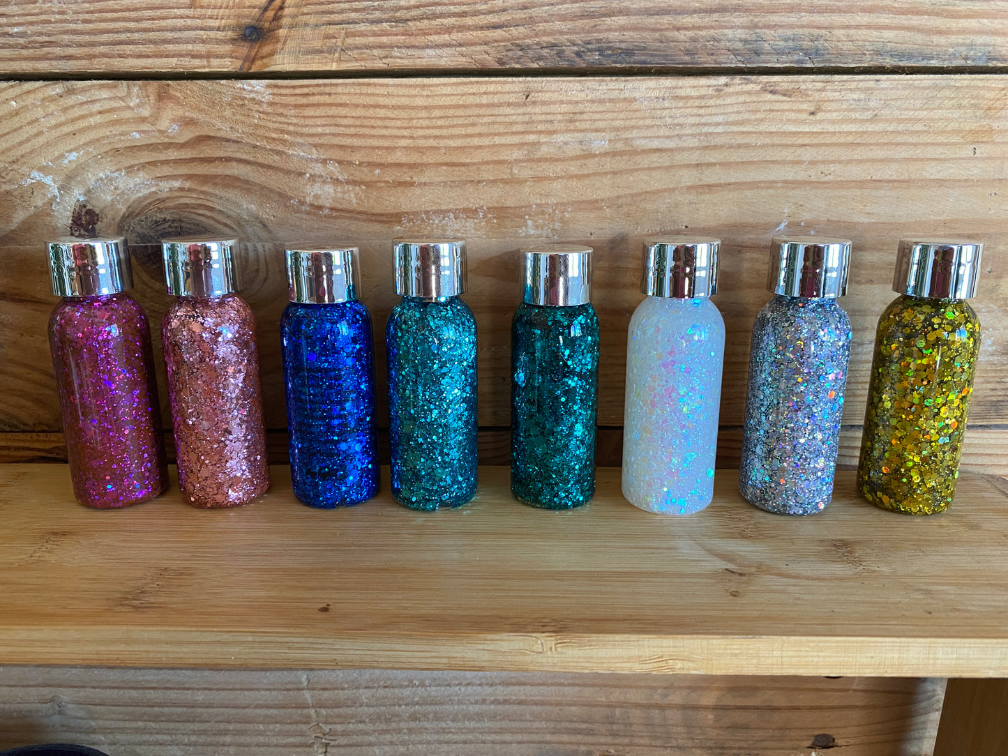 Gel Paillettés pour cheveux et  corps ultra brillantes et scintillantes couleur au choix