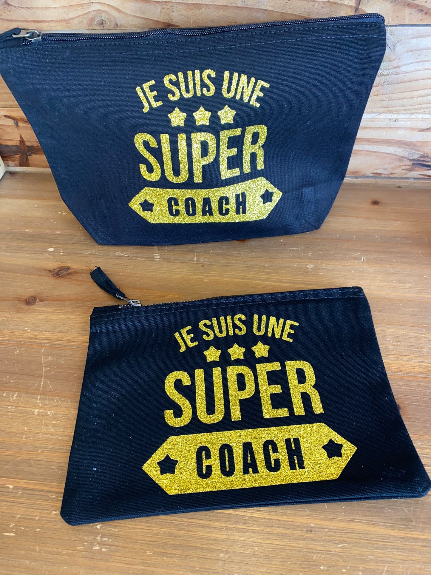 Trousse et pochette COACH idée cadeau, plusieurs coloris à paillettes