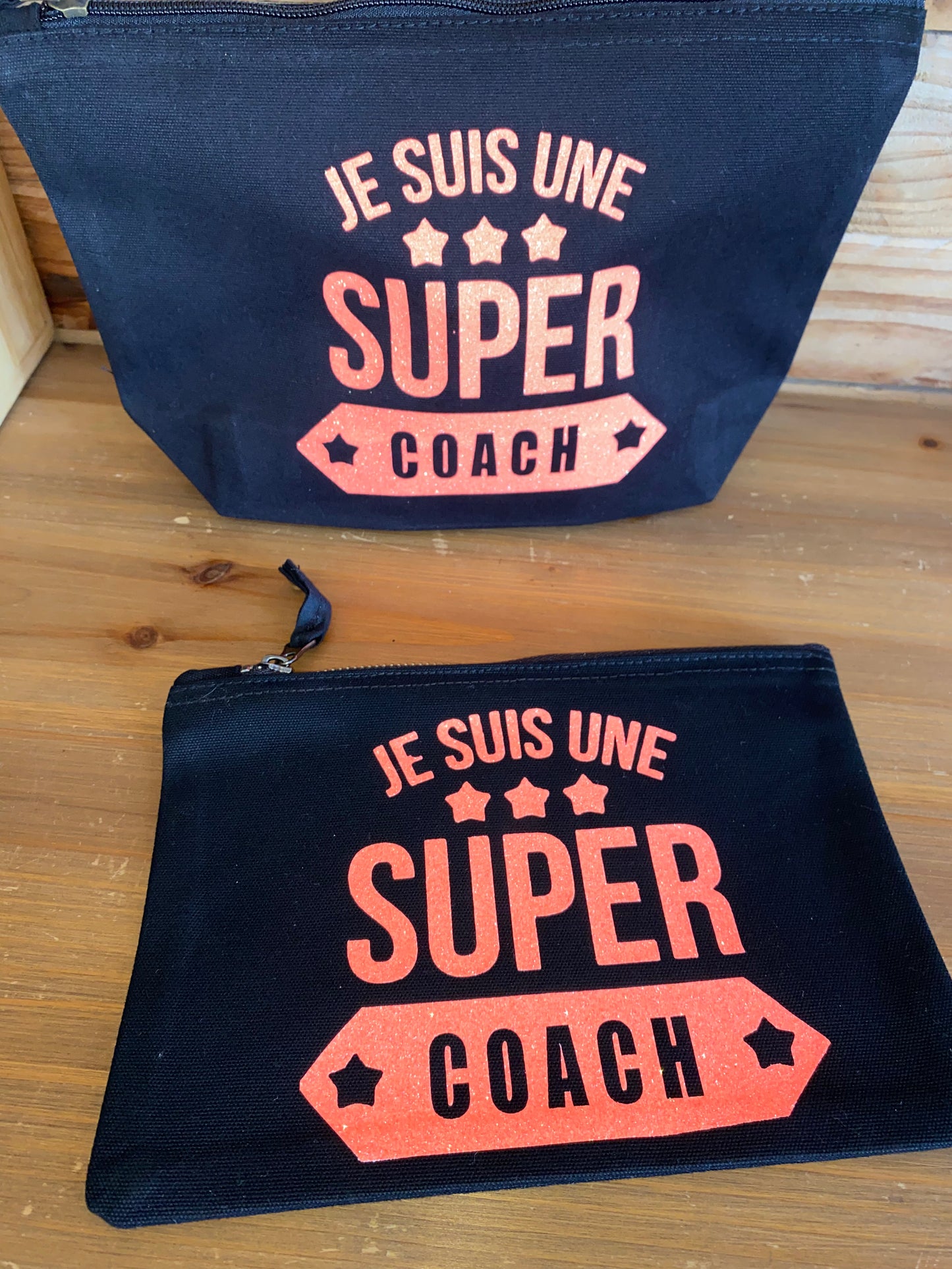 Trousse et pochette COACH idée cadeau, plusieurs coloris à paillettes