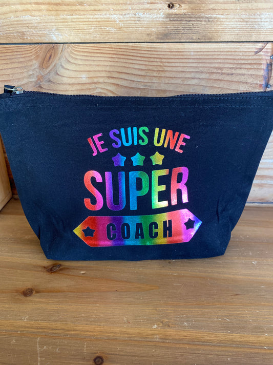 Trousse et pochette COACH idée cadeau, plusieurs coloris à paillettes