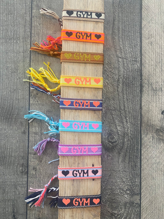 Bracelet Tissu pompons GYM