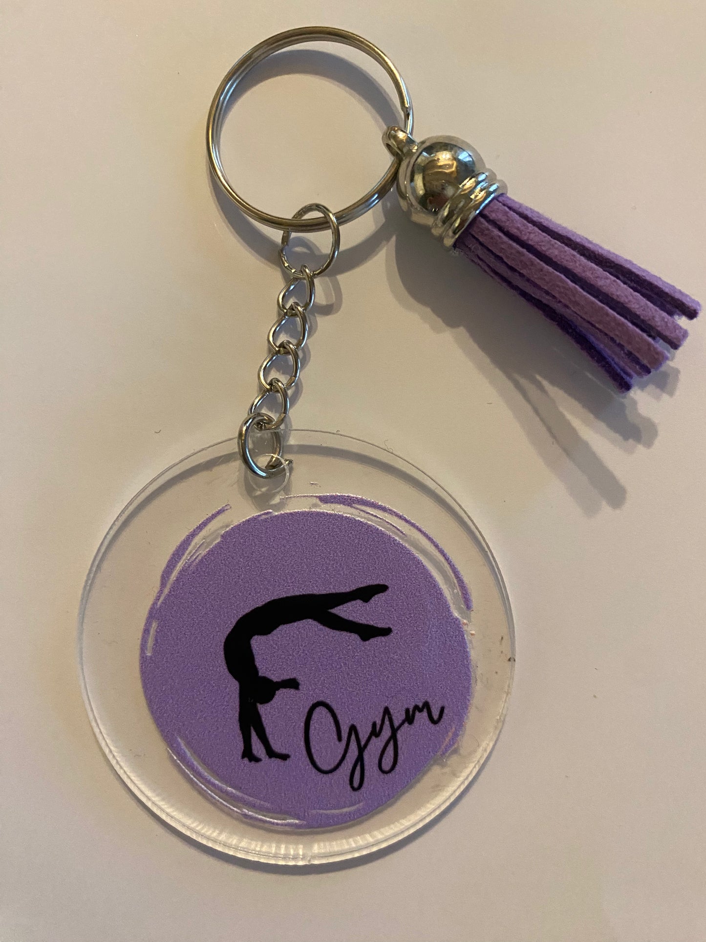 Porte clé ou déco de sac GYM