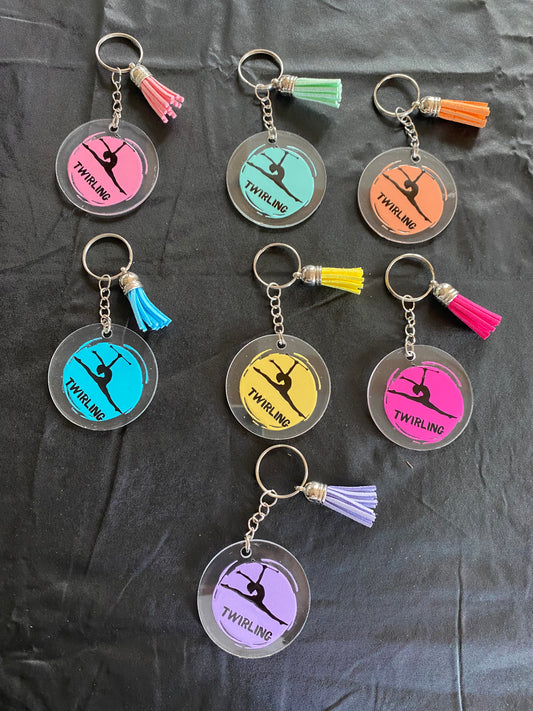 Porte clé Twirling pastel