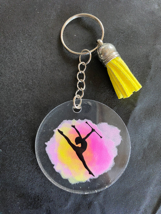 Porte clé ou déco de sac  TWIRLING