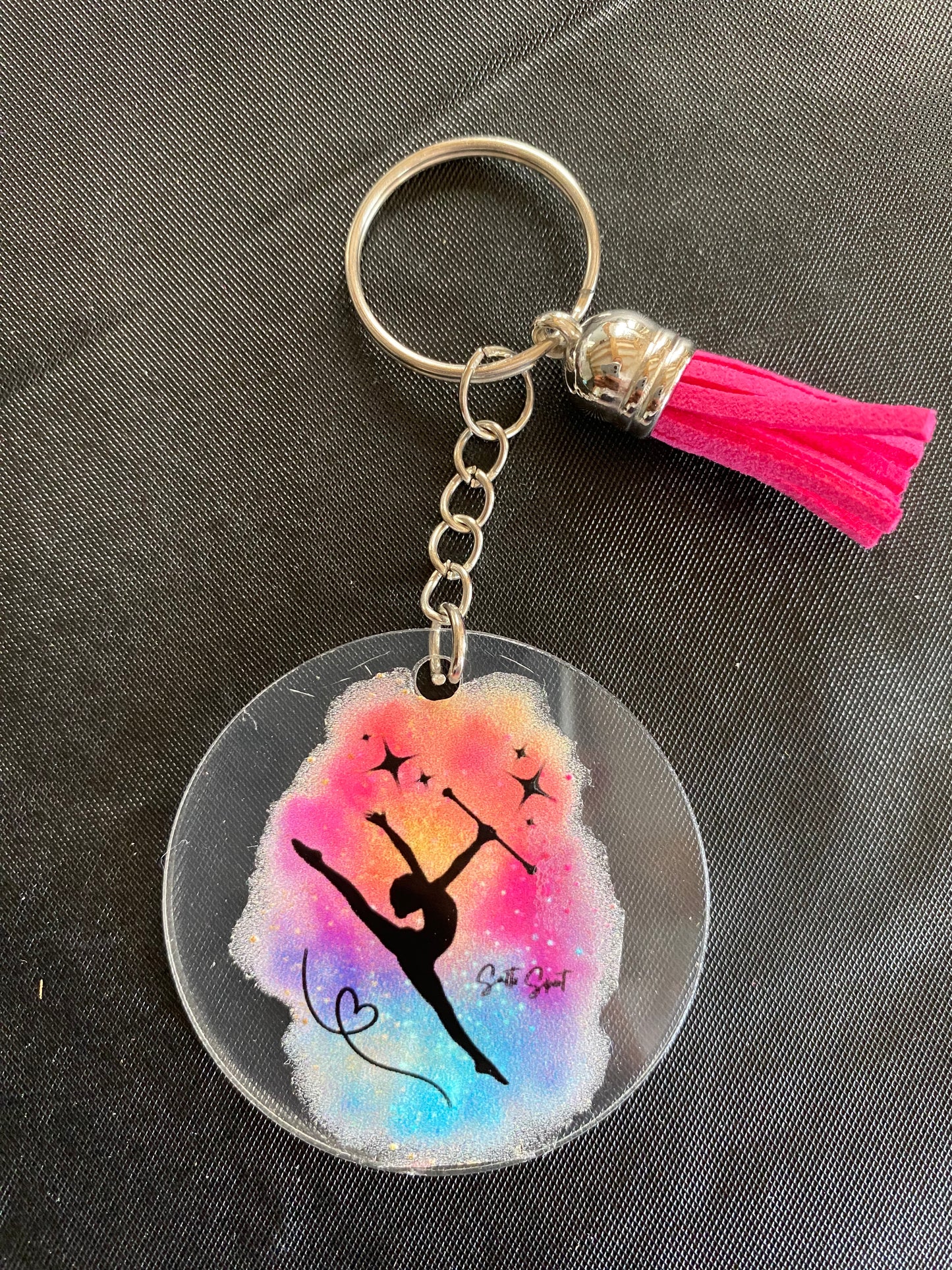 Porte clé ou déco de sac  TWIRLING