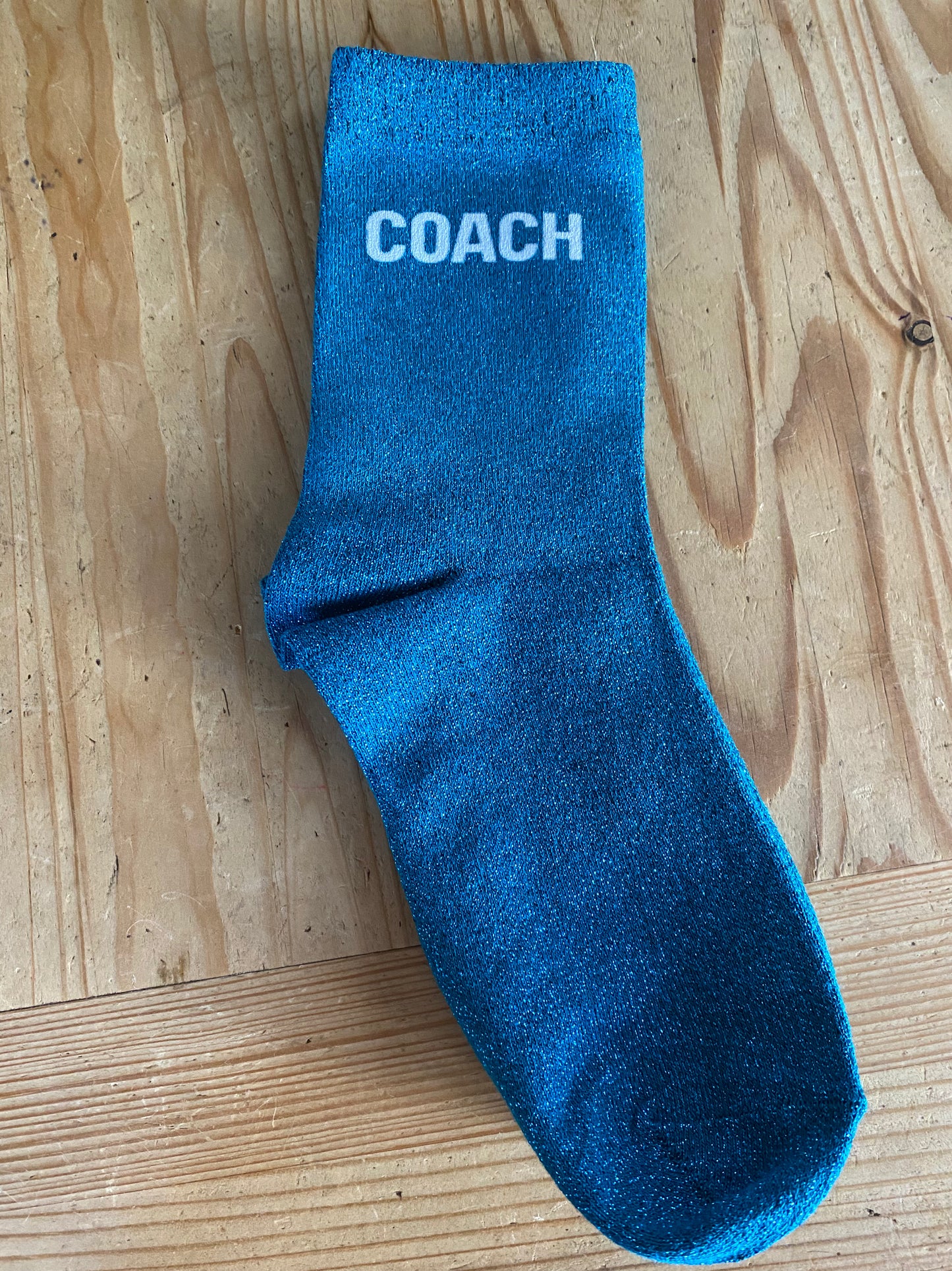 Chaussettes à paillettes message GYM