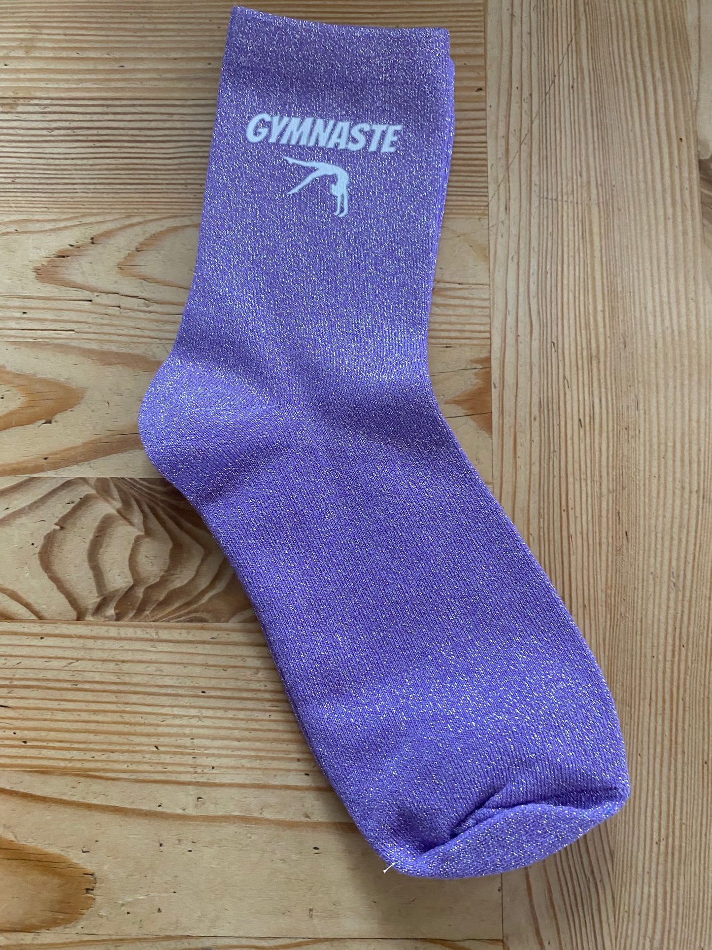 Chaussettes à paillettes message GYM