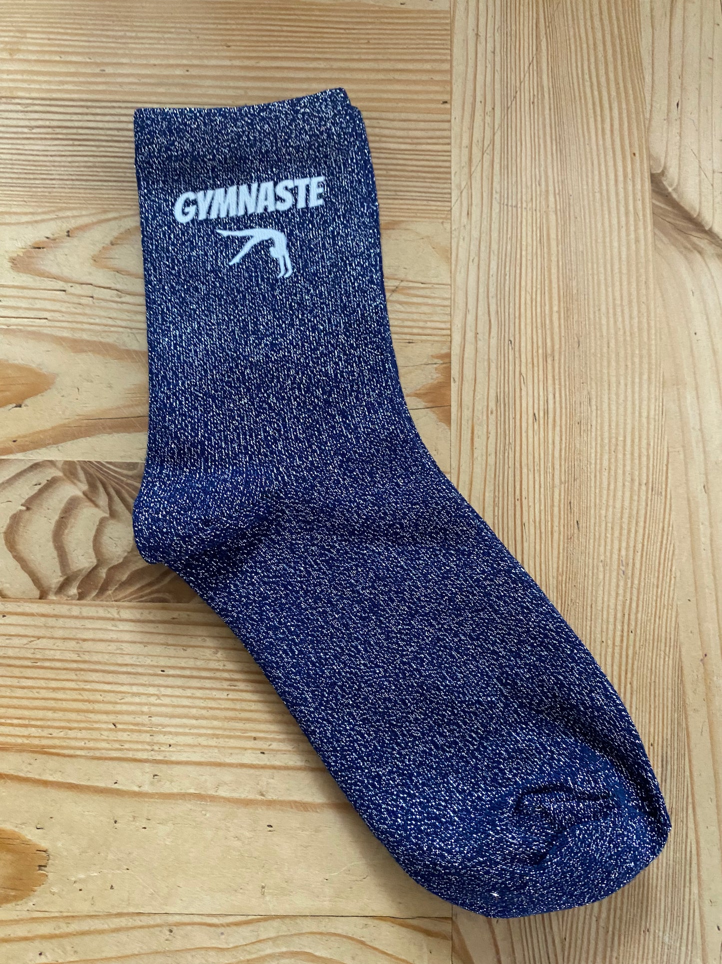 Chaussettes à paillettes message GYM