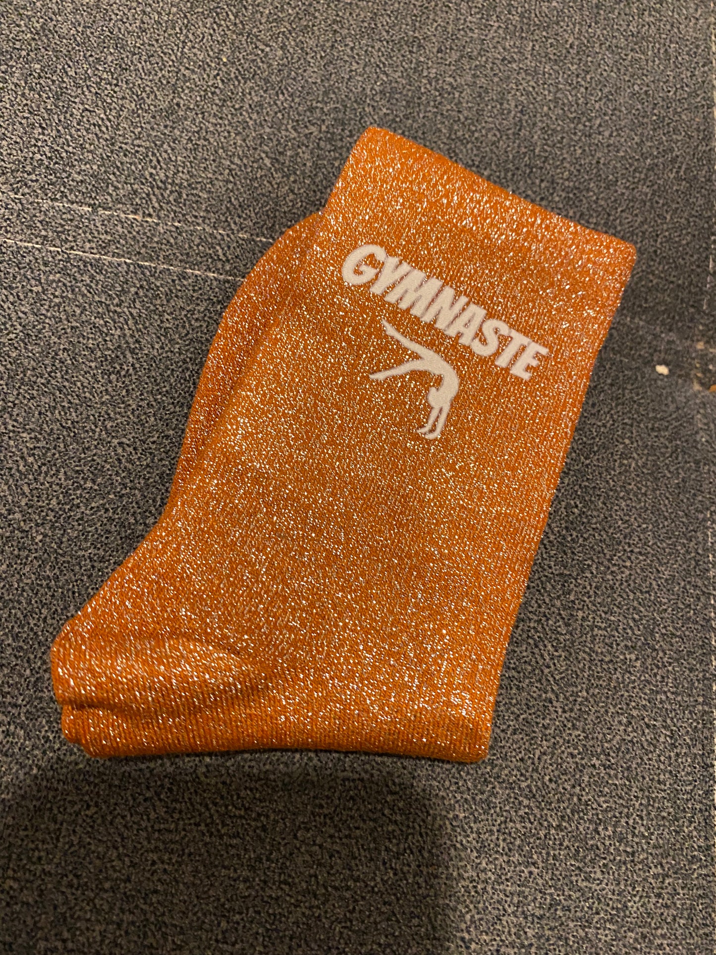 Chaussettes à paillettes message GYM
