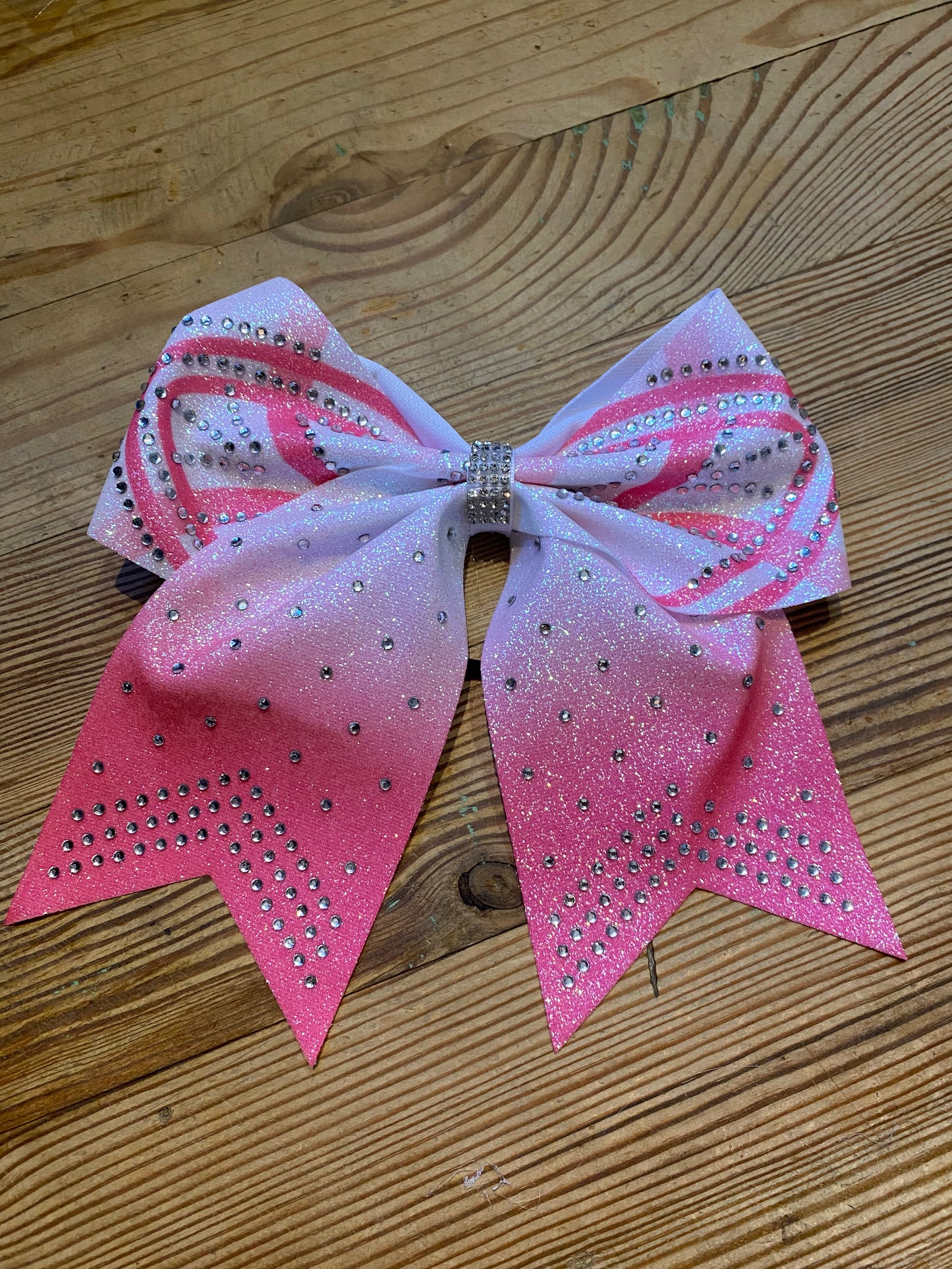 Gros noeud chouchou STRASS pour cheerleader, Twirling