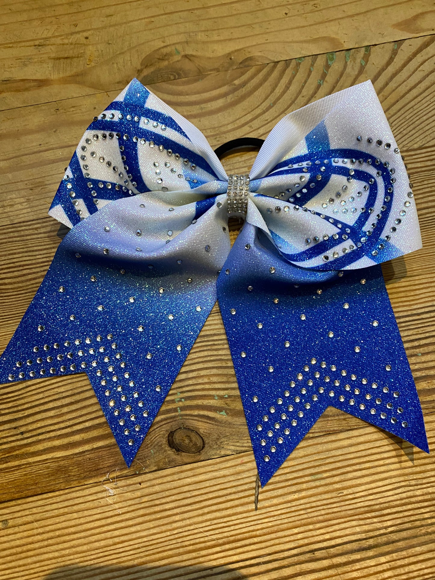 Gros noeud chouchou STRASS pour cheerleader, Twirling