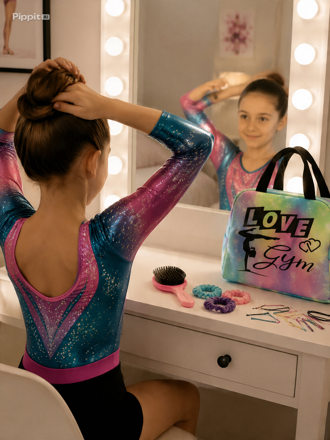 Grand VANITY multicolore, pour accessoires ou gouter